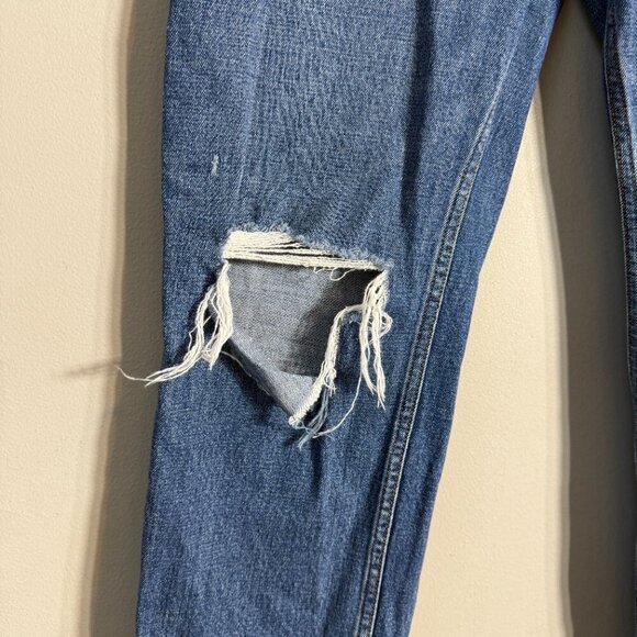 Abercrombie & Fitch Ankle Straight Ultra High Rise Denim Jean Women's 28 6S Blue - Picture 7 of 12